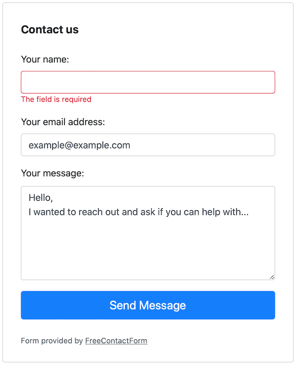 What is a contact form and how do they work